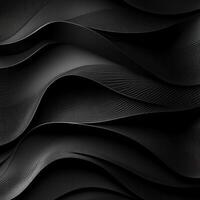 Abstract Black Wavy Pattern with Subtle Texture photo
