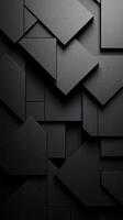 Abstract Geometric Pattern of Black Textured Shapes photo