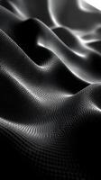 Abstract Black and White Wavy Pattern with a Hexagonal Texture photo