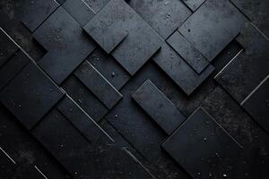 Abstract Black Geometric Pattern with Subtle Shine and Texture photo
