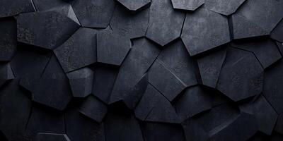 Abstract Geometric Pattern of Dark Polygons with Dew Drops photo