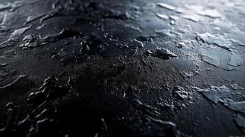 Close-up of a Black, Textured Surface with Subtle Shimmering photo