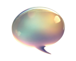 Bubble message, 3d online chat with speech or talk object for social media post. png