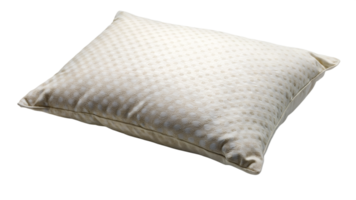 Cream-colored textured pillow for home decor, transparent file png