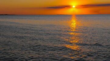 Sunrise over the Black Sea in the Eastern Crimea photo