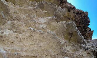 Weathering of the shell rocks of Dzhangul of the landslide coast in the western Crimea, Tarkhankut photo