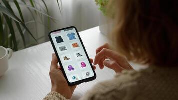 Online Ecommerce Shopping On Screen Using App photo