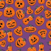 Halloween Seamless Patterns With Spider Webs And Spiders For Background, Digital Paper vector