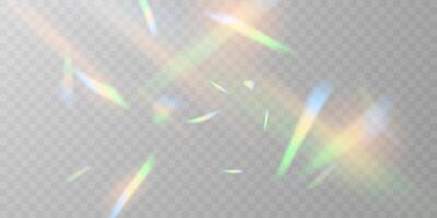 Multicolored light effect and zigzag ribbons falling from above on streamer, tinsel vector