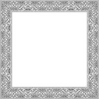 square black contour border, frame, Pompeii. Rectangle Neopolitan ornament. Art of Ancient Rome. Template for stained glass vector