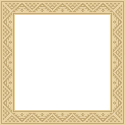 golden square national Indian patterns. National ethnic ornaments, borders, frames. colored decorations of the peoples of South America, Maya, Inca, Aztecs.