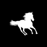 Horse Silhouette, flat style, can use for Logo Gram, Art Illustration, Emblem, Pictogram, Apps, Website or Graphic Design Element vector