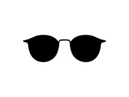 Sun Eye Glasses Silhouette, Front View, Flat Style, can use for Pictogram, Logo Gram, Apps, Art Illustration, Template for Avatar Profile Image, Website, or Graphic Design Element vector