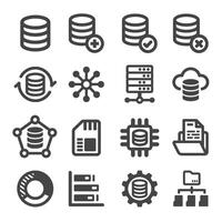 data and digital icon vector