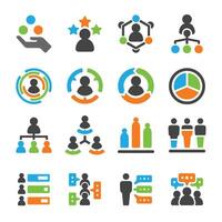 identity skill icon set vector