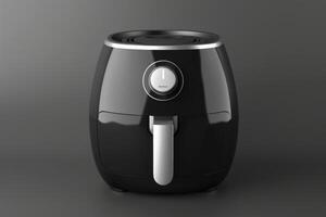 Modern kitchen appliance ready for healthy cooking in a minimalist setting photo