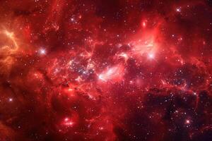 Captivating view of a vibrant nebula in deep space illuminated by countless stars photo