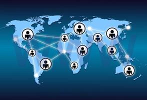 world map and world wide web photo