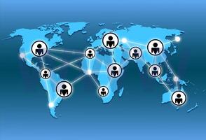 world map and world wide web photo