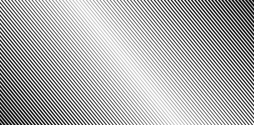 Striped halftone pattern. Black and white monochrome background with diagonal lines. Minimalistic print