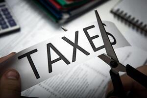 metaphor for the payment of taxes photo
