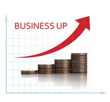 stack of coins in a row and chart photo