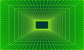 Perspective 3D Grid Room. Screen Graph Paper Sheet. Texture Template illustration vector