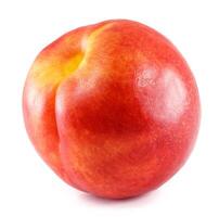 Nectarine fruit isolated on white background cutout photo