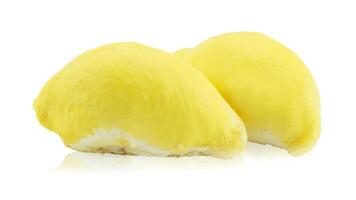 King of fruits, durian on white background with clipping path. photo