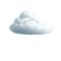 White clouds on transparent background png