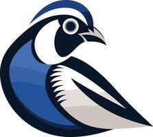Bold and modern logo design featuring a stylized bluebird vector