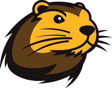 un dibujos animados ardilla de tierra con un atrevido, simpático expresión vector