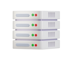 Data center, server 3D icon, Server, Data, Web Hosting, cloud storage icon 3d render png
