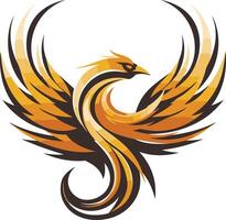 Abstract Phoenix Design vector
