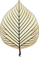 Simple, yet elegant, this graphic illustration of a leaf provides a timeless and natural element for design projects vector