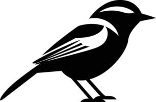 Simple, elegant silhouette of a bird vector