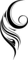 Abstract swirl design, perfect for adding a touch of modern flair to any project vector
