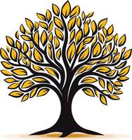 Simple yet elegant, this stylized tree design is perfect for nature themed projects vector