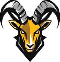 Bold and powerful, this striking element illustration of a ram's head is perfect for sports teams, logos, and branding vector