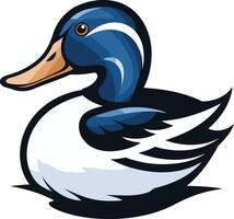 Cartoon Illustration of a Duck vector