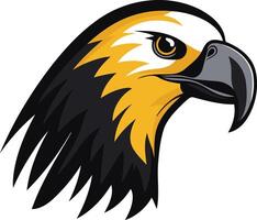 Eagle Head with Sharp Gaze vector