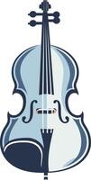 A simple, elegant illustration of a violin, perfect for music related projects, branding, and website designs vector