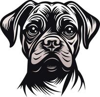 Portrait of a Pug Dog vector