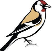 Illustration of a Goldfinch Bird vector