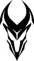 Abstract black and white logo design with sharp, angular lines vector