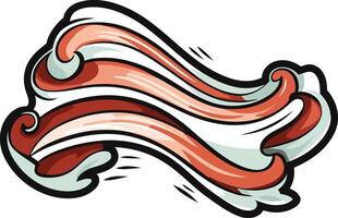 Abstract Swirling Red and White Graphic Design vector