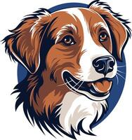 A friendly and playful cartoon dog, perfect for branding, logos, and pet related projects vector