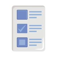 A check box icon with a check mark on it vector