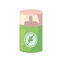 Mosquito repellent spray can illustration on white background vector