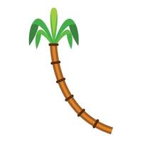 A palm tree with a long stick vector